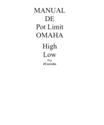 MANUAL DE POT LIMIT OMAHA HIGH LOW