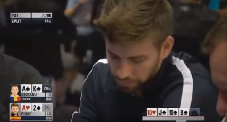 Bluff de Piqué en el Main Event del EPT Barcelona 2014