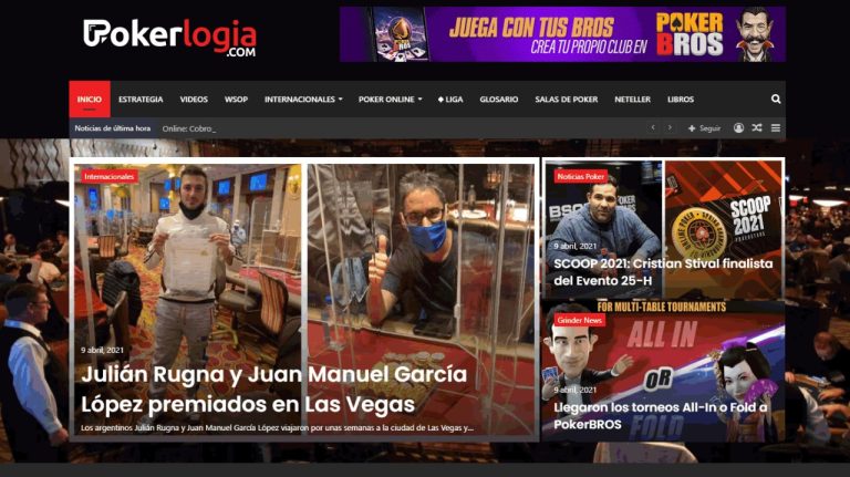 La pandemia no detiene al historico sitio web Pokerlogia.com
