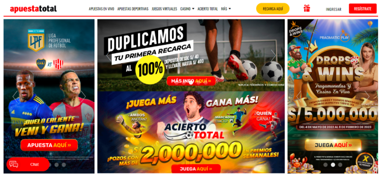 Todo sobre Apuesta Total, casa confiable en Perú